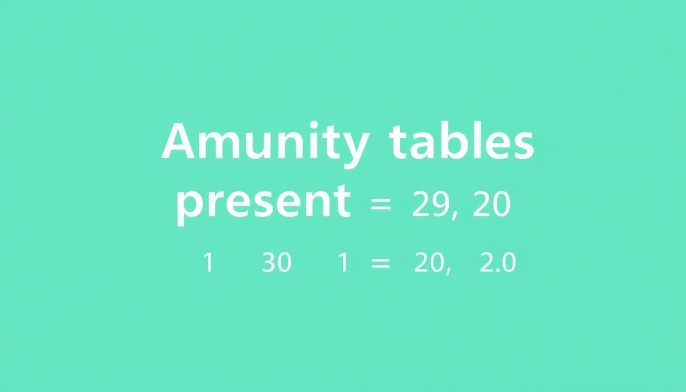 How Annuity Tables Present Value Actually Works (Without the Math Headache)