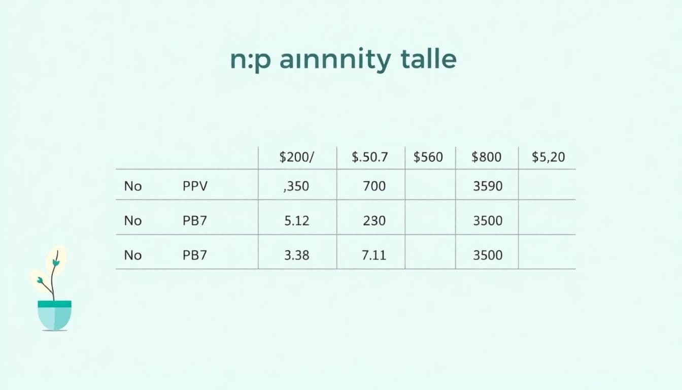 Making Sense of the NPV Annuity Table: A Plain-English Guide