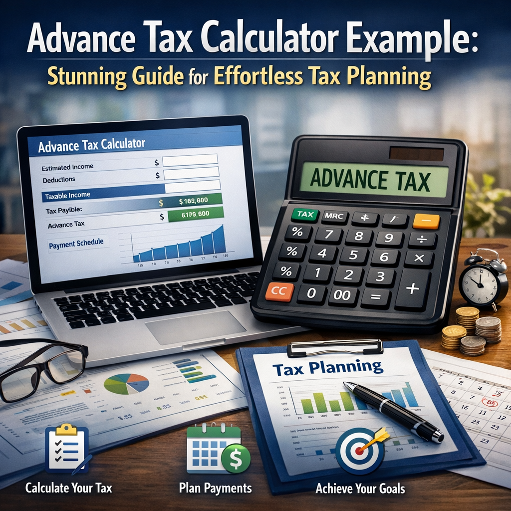 Illustration of Advance Tax Calculator Example: Stunning Guide for Effortless Tax Planning