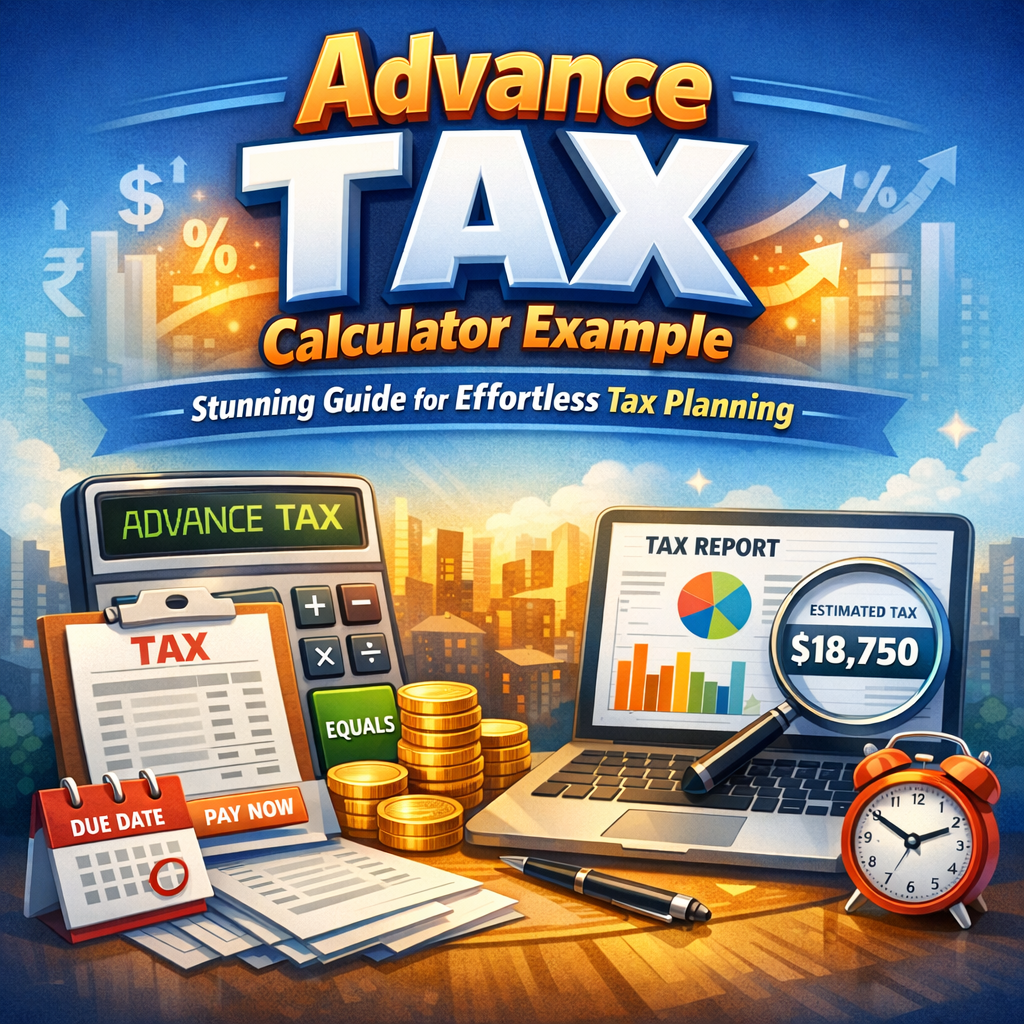 Illustration of Advance Tax Calculator Example: Stunning Guide for Effortless Tax Planning