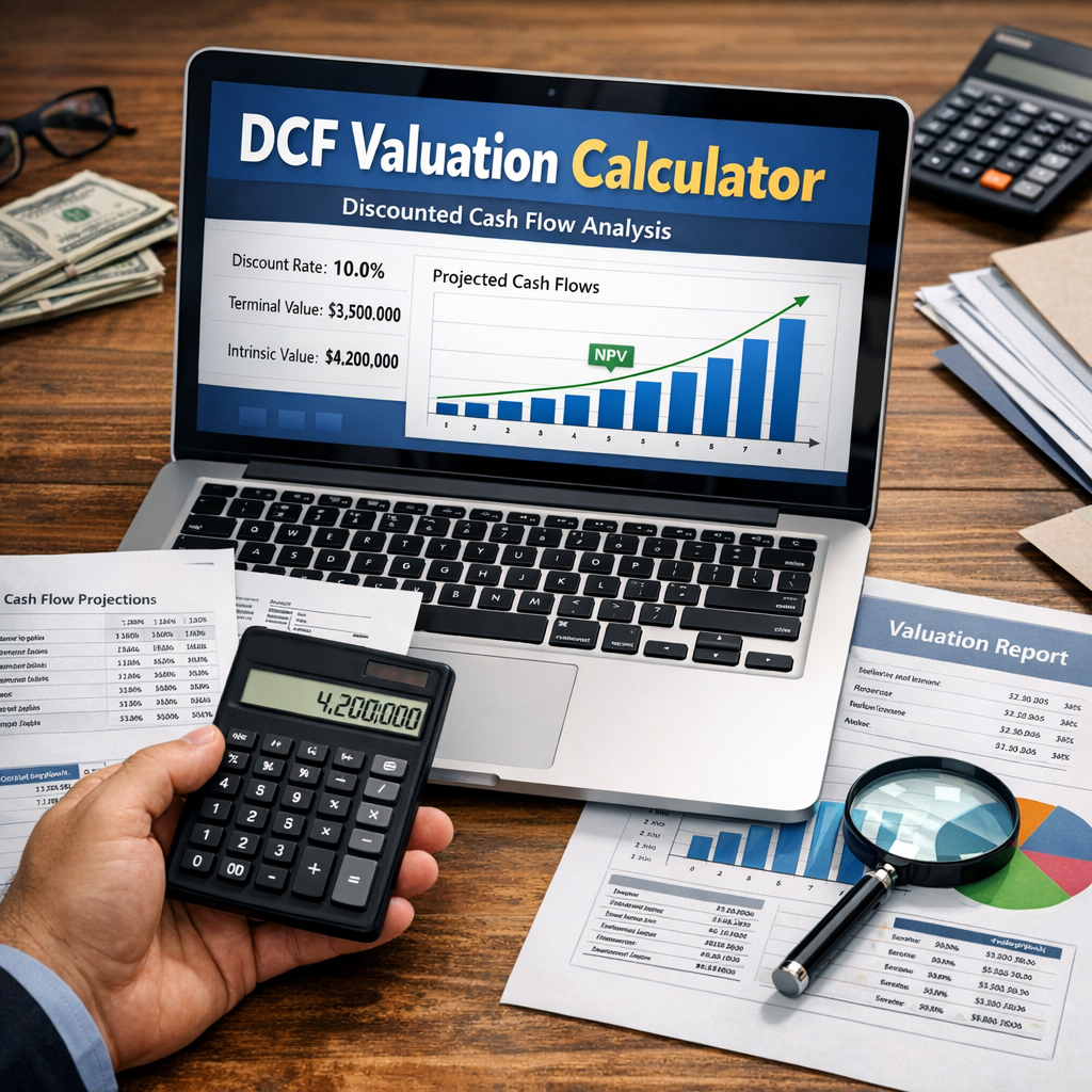 Illustration of Business Valuation Calculator DCF Example: Stunning Accurate Results