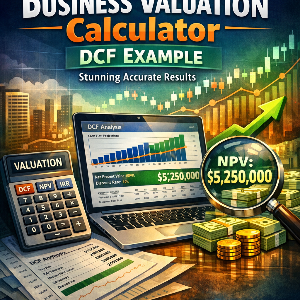 Illustration of Business Valuation Calculator DCF Example: Stunning Accurate Results