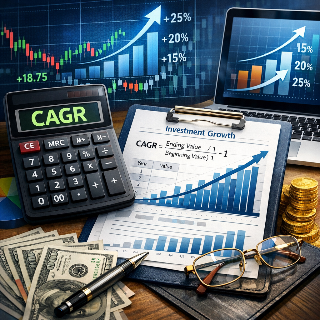 Illustration of CAGR Calculator Stock Investment: Stunning Example for Best Returns