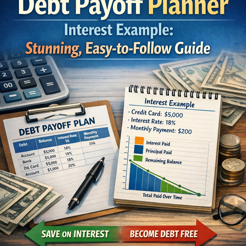 Illustration of Debt Payoff Planner Interest Example: Stunning, Easy-to-Follow Guide
