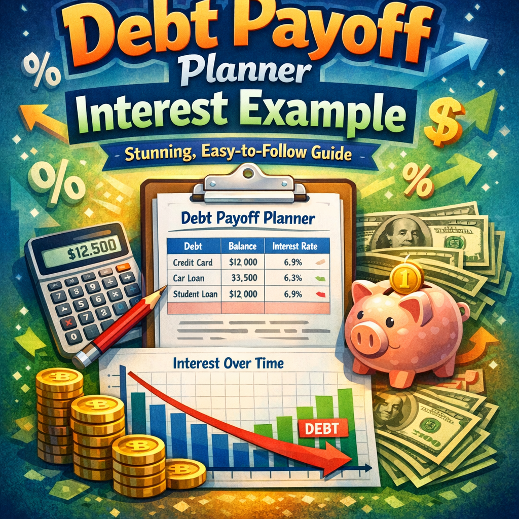Illustration of Debt Payoff Planner Interest Example: Stunning, Easy-to-Follow Guide
