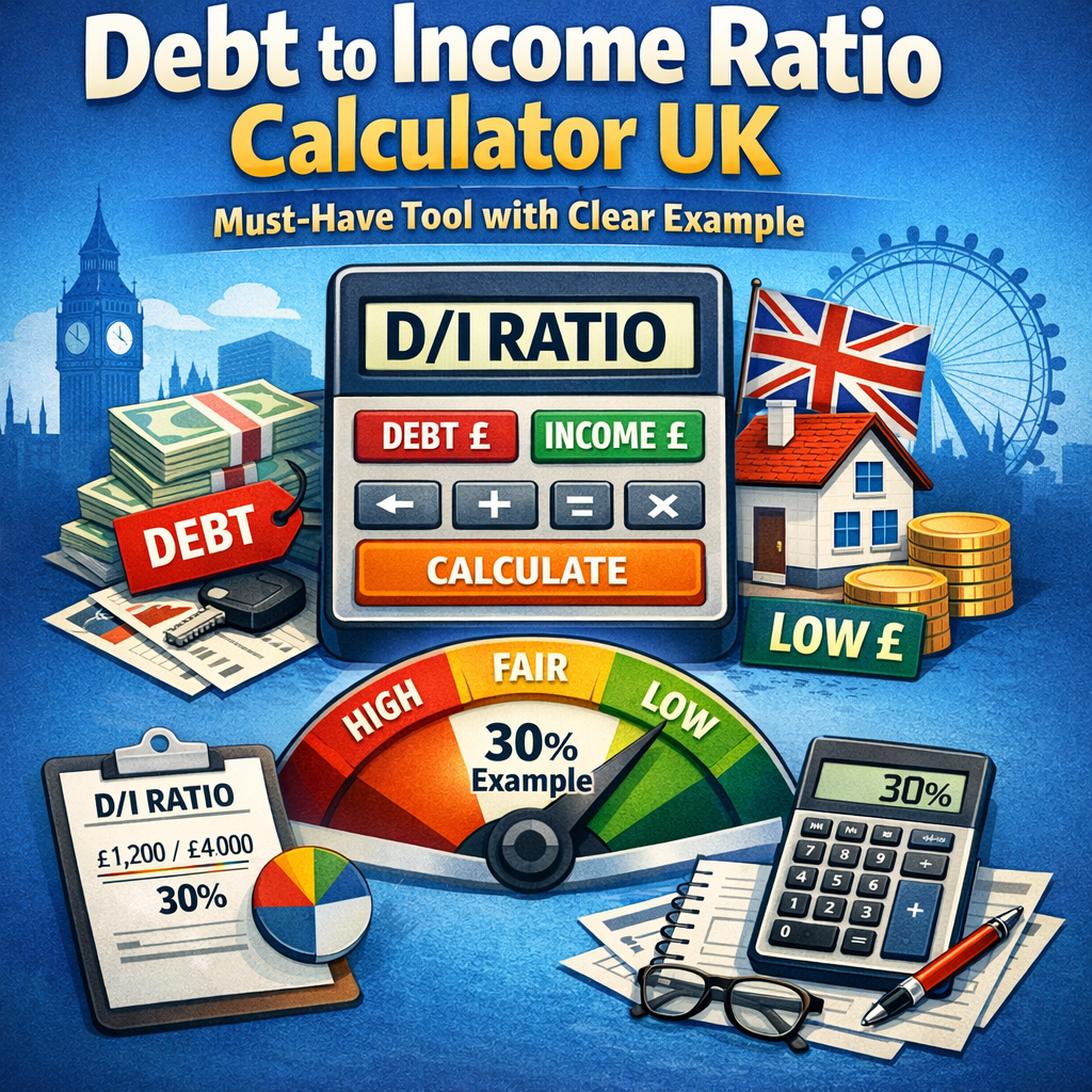 Illustration of Debt to Income Ratio Calculator UK: Must-Have Tool with Clear Example