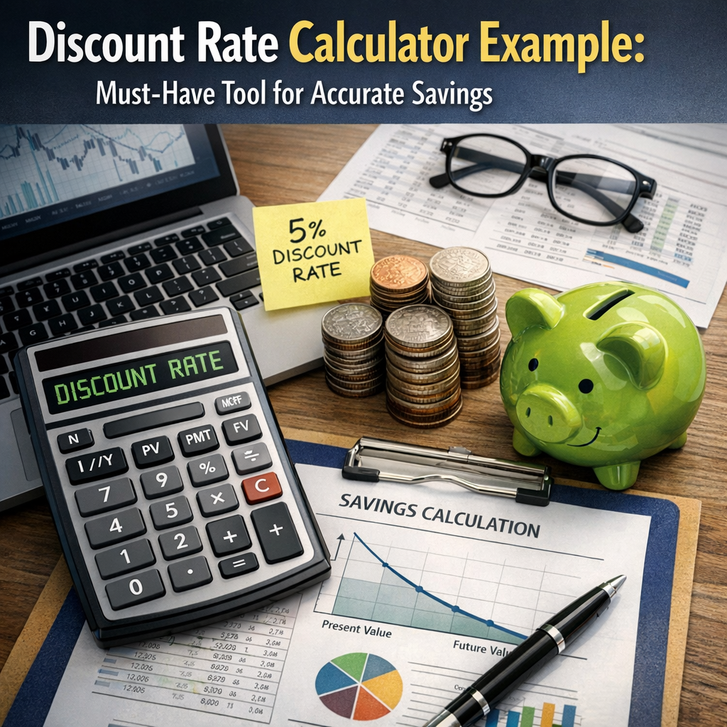 Illustration of Discount Rate Calculator Example: Must-Have Tool for Accurate Savings