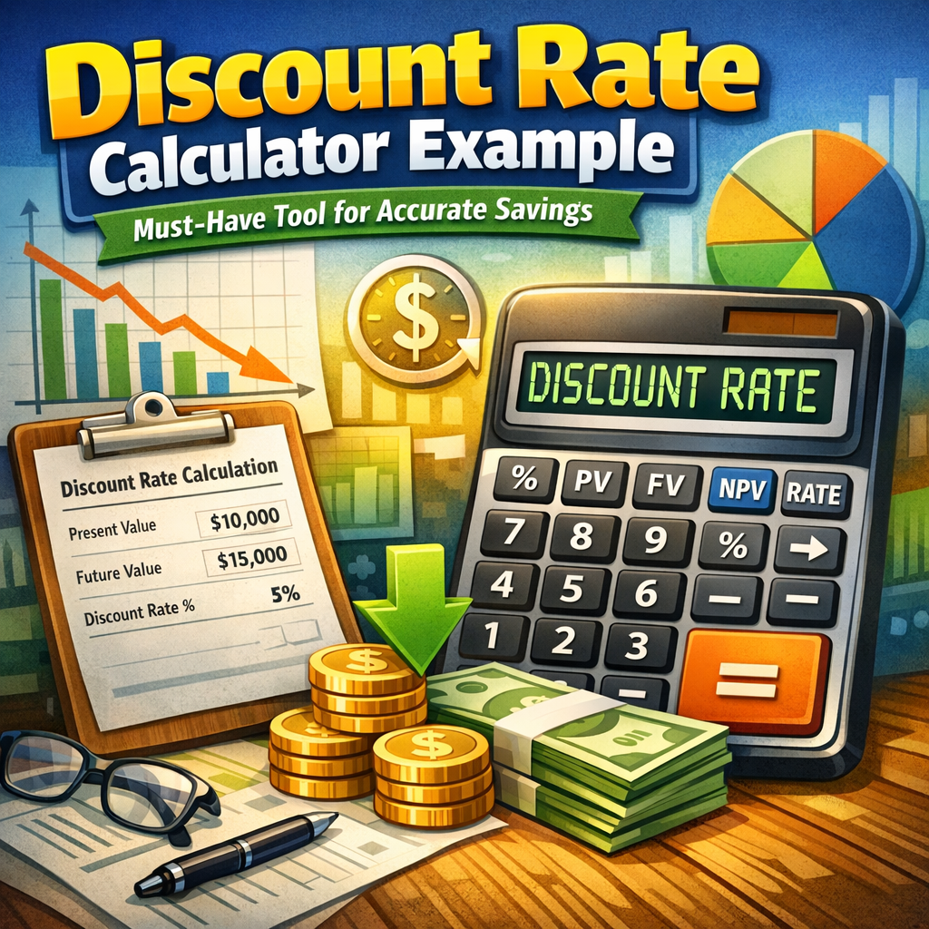 Illustration of Discount Rate Calculator Example: Must-Have Tool for Accurate Savings