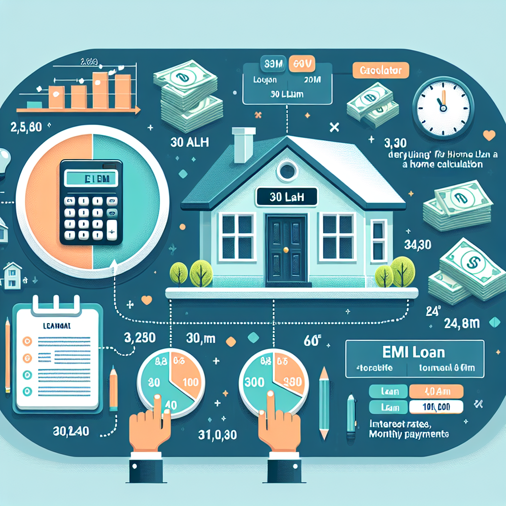 Illustration of EMI Calculator 30 Lakh Home Loan Example: Easy EMI Calculation Guide