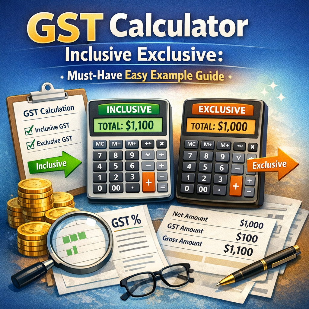 Illustration of GST Calculator Inclusive Exclusive: Must-Have Easy Example Guide