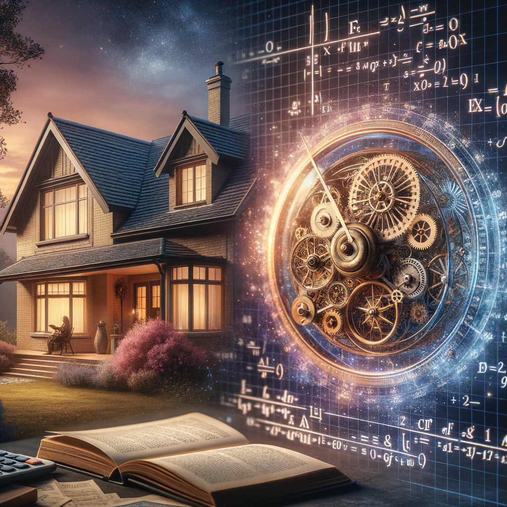 Home automation system interface displaying a home loan EMI calculator with floating interest example.