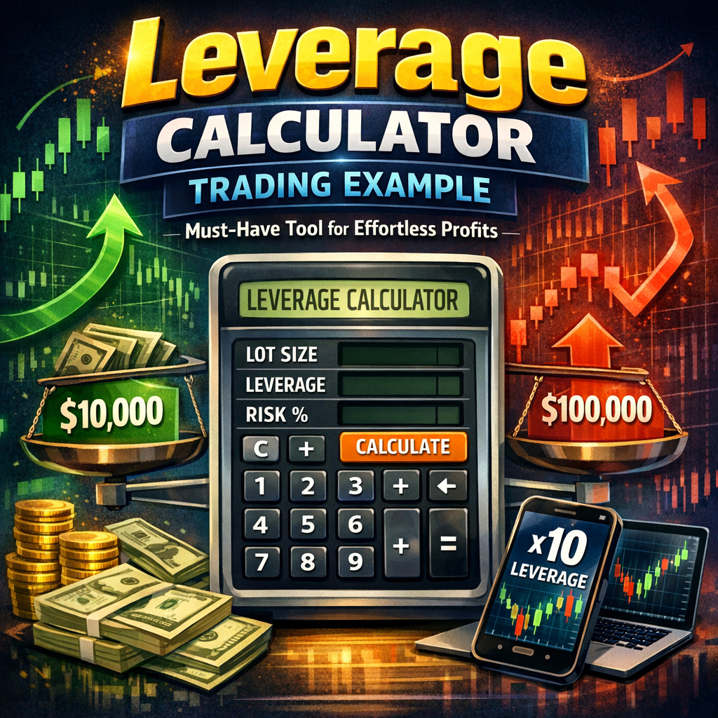 Illustration of Leverage Calculator Trading Example: Must-Have Tool for Effortless Profits