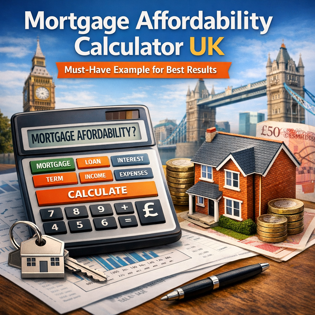 Illustration of Mortgage Affordability Calculator UK: Must-Have Example for Best Results