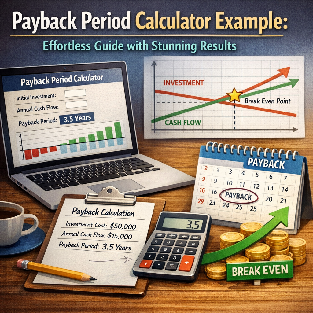 Illustration of Payback Period Calculator Example: Effortless Guide with Stunning Results