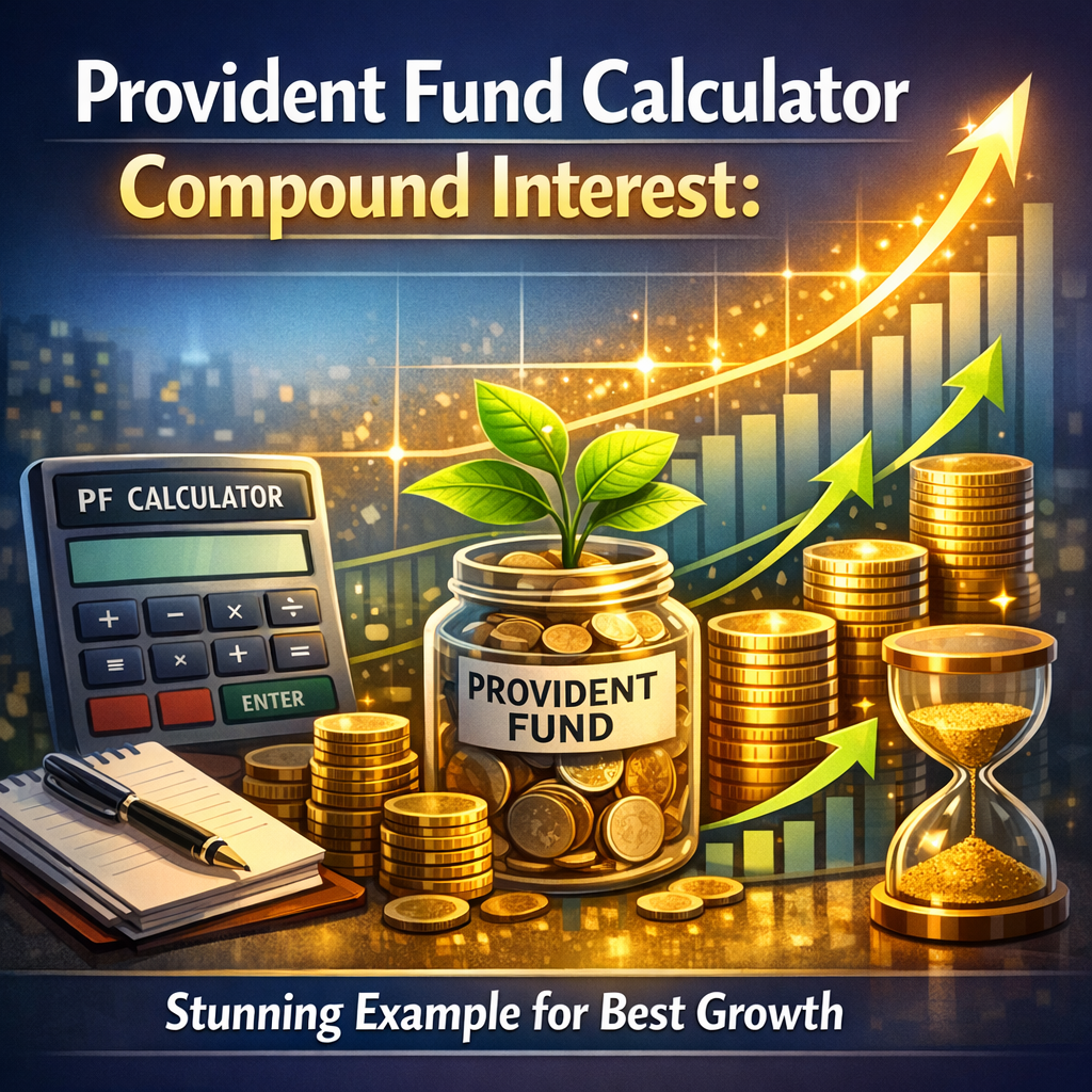 Illustration of Provident Fund Calculator Compound Interest: Stunning Example for Best Growth