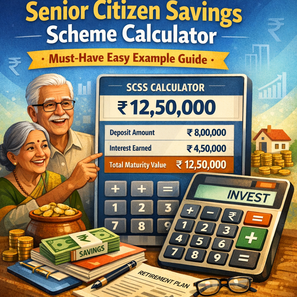 Illustration of Senior Citizen Savings Scheme Calculator: Must-Have Easy Example Guide