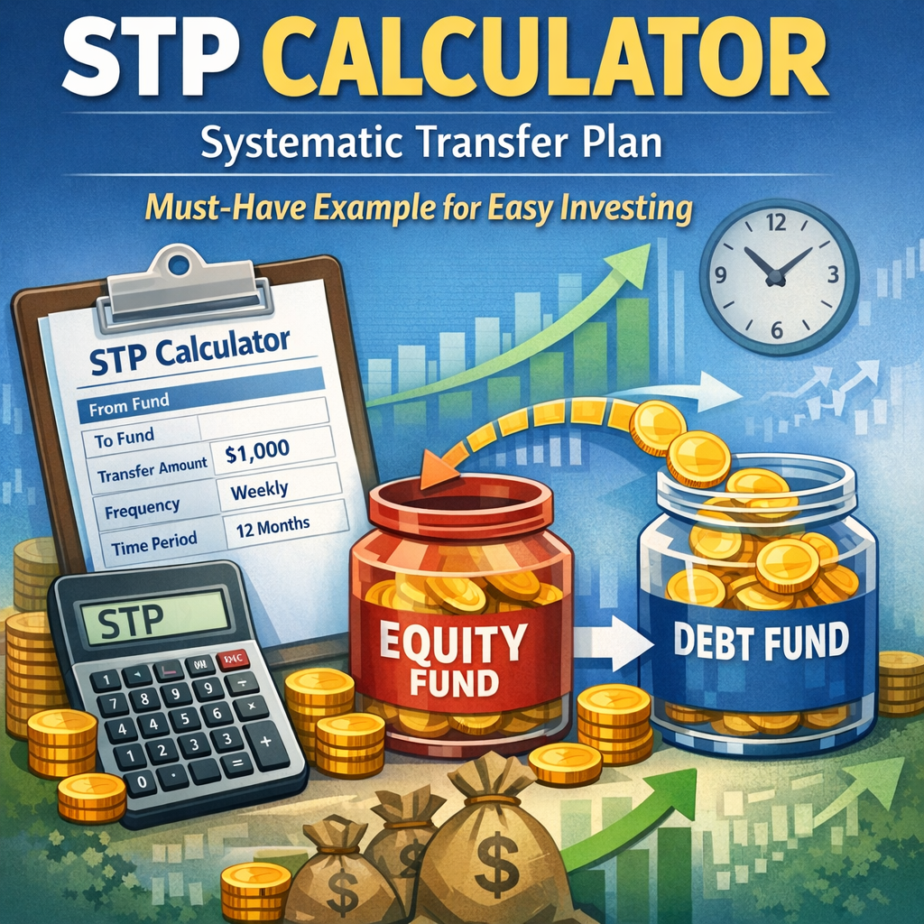 Illustration of STP Calculator Systematic Transfer Plan: Must-Have Example for Easy Investing