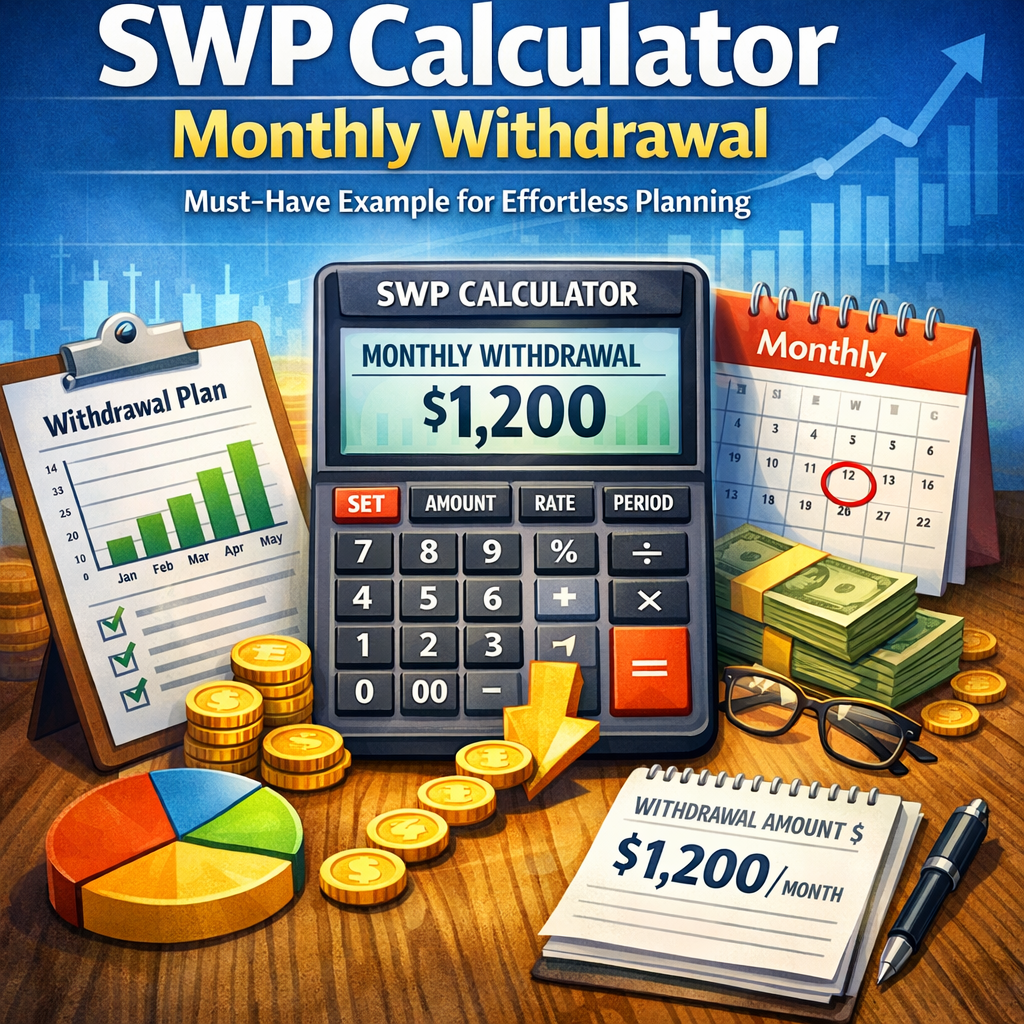 Illustration of SWP Calculator Monthly Withdrawal: Must-Have Example for Effortless Planning