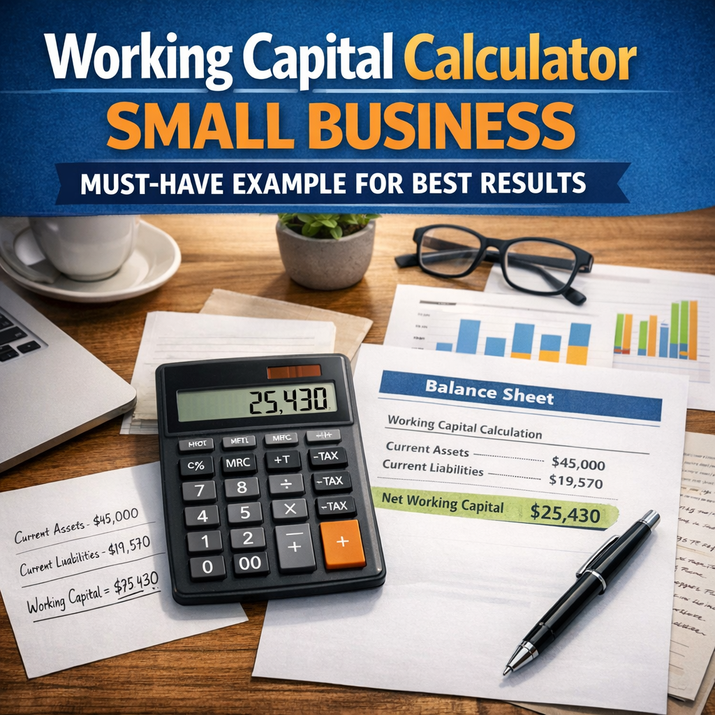 Illustration of Working Capital Calculator Small Business: Must-Have Example for Best Results